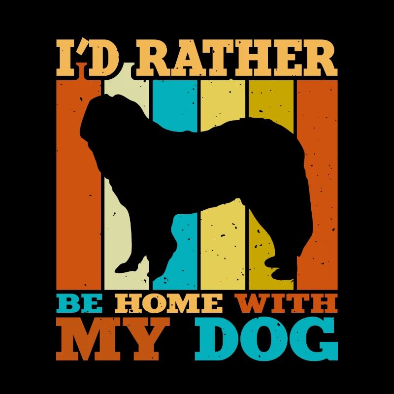 Chien de berger du Caucase Silhouette Rétro Coucher de soleil