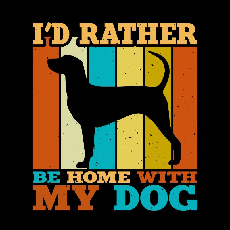 Dunker Dog Lover Silhouette Vintage Sunset