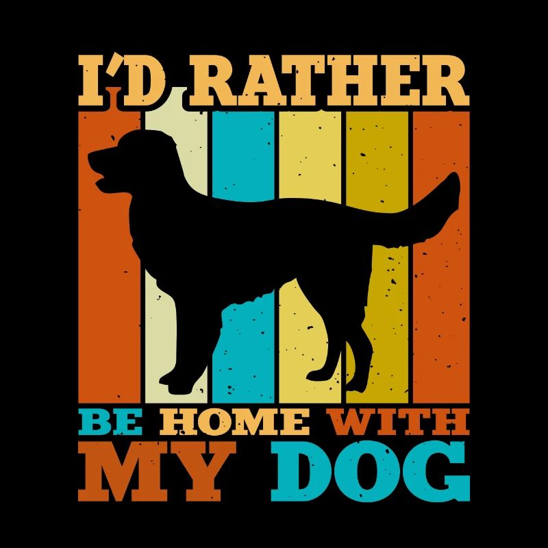 German Longhaired Pointer Dog Silhouette Retro