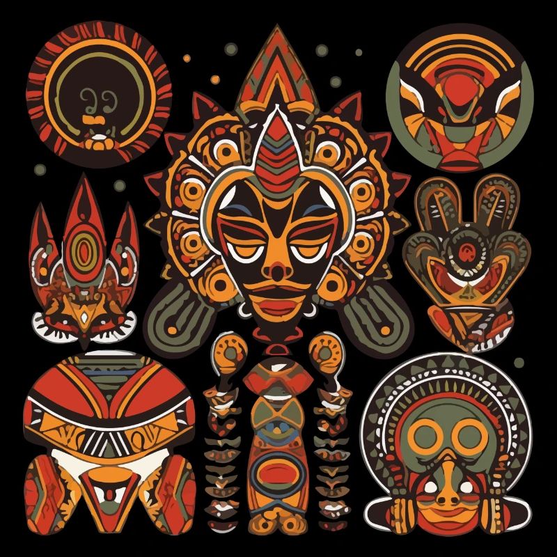 Traditionelles afrikanisches Design