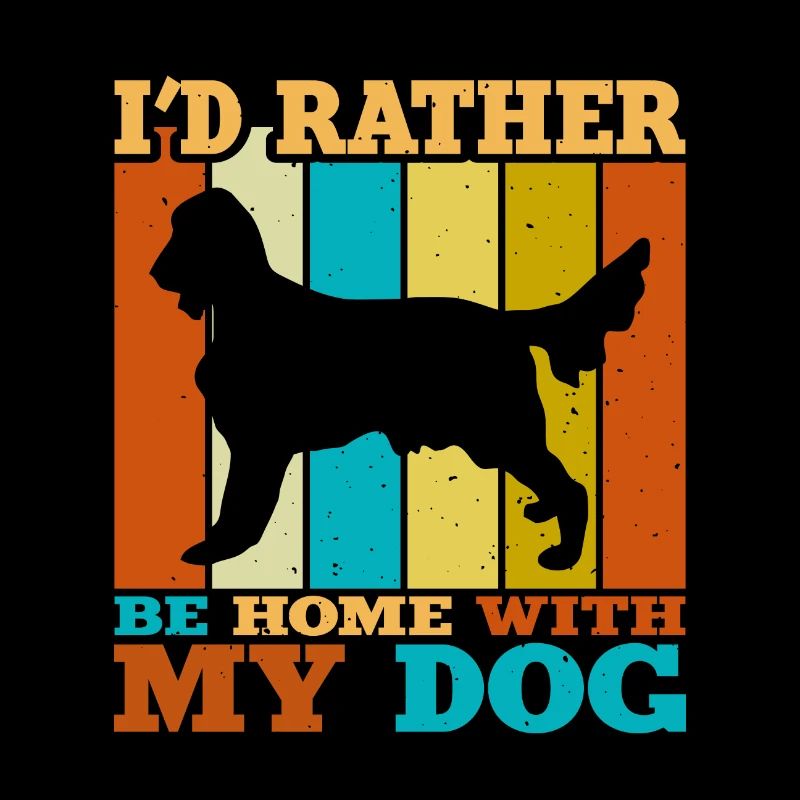 Irish Setter Dog Lover Silhouette Vintage Sunset