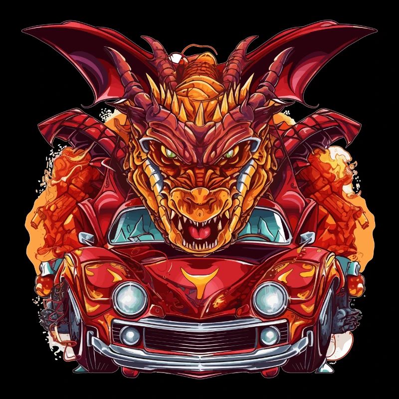 Drachen Auto