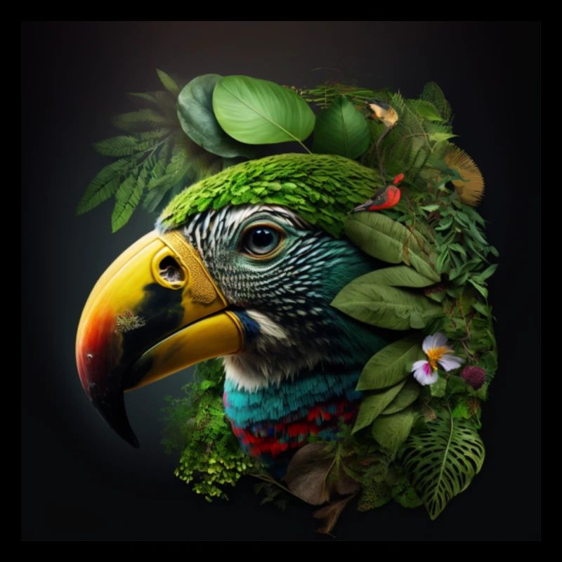 Parrot in nature