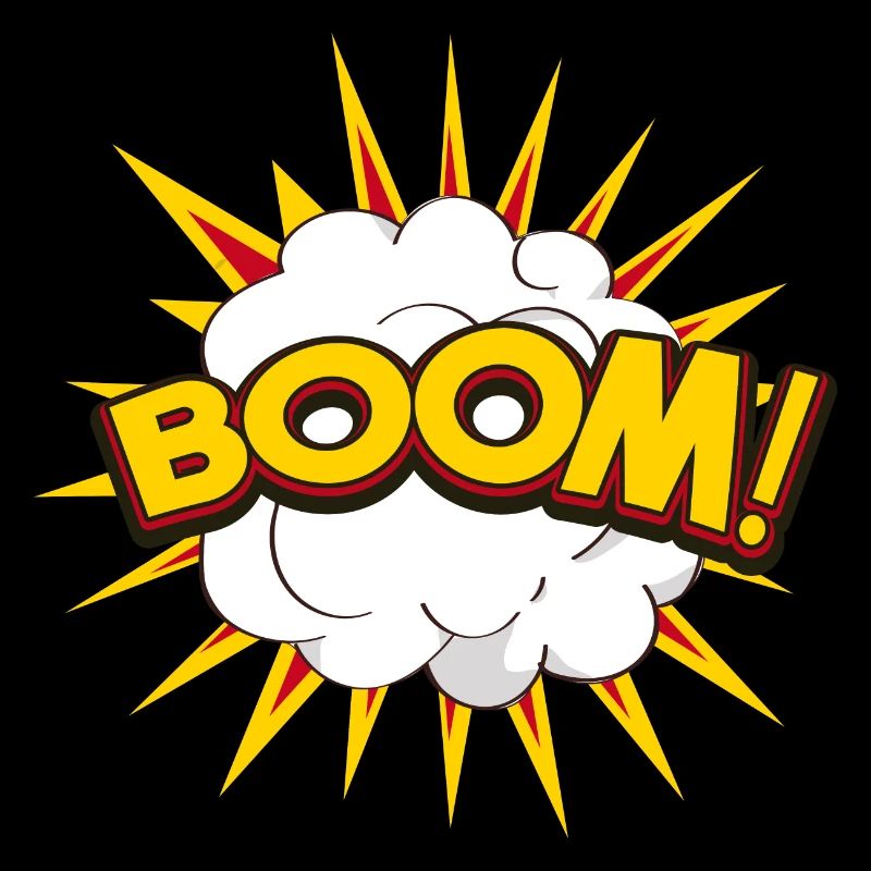 Lustige Cartoon-Explosion