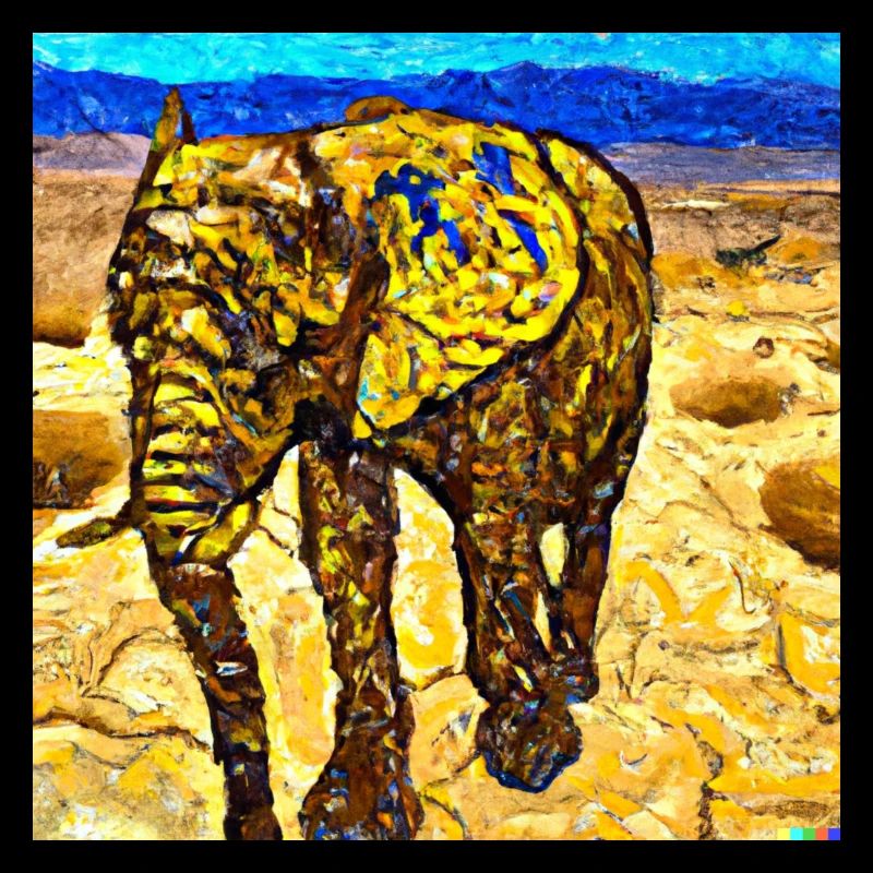 A Van Gogh Elephant