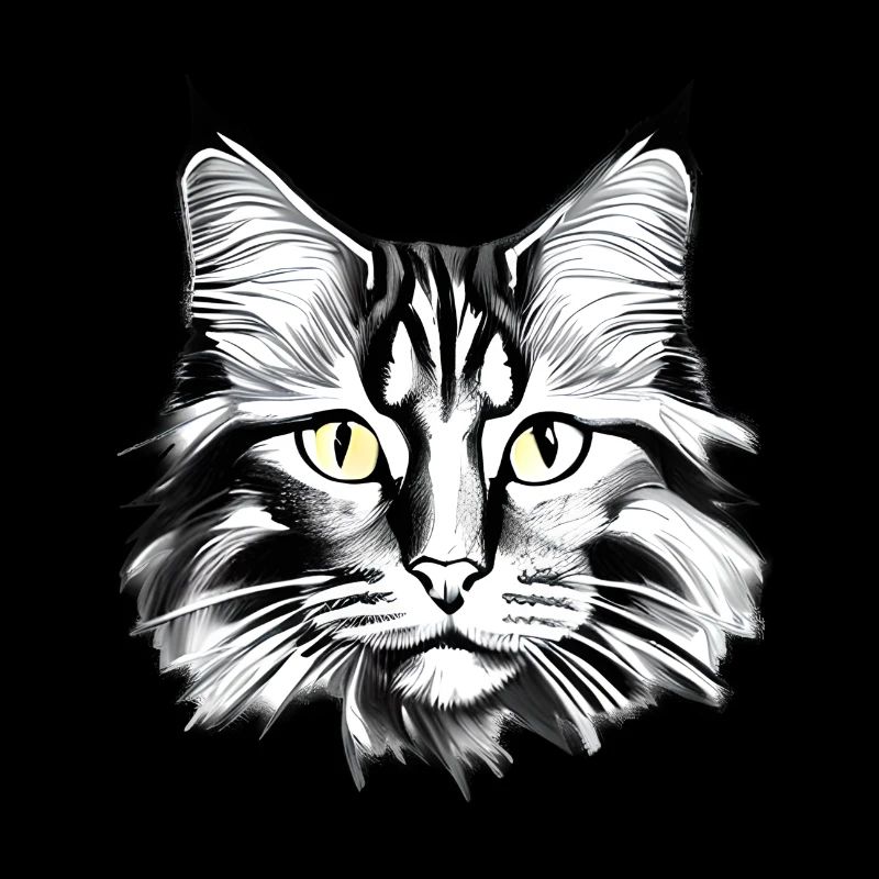 Maine Coon Cat Chaton Chaton Propriétaire