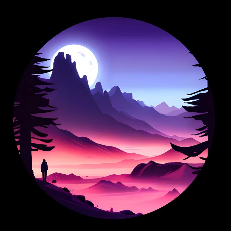 Austronaute seul dans une galaxie extraterrestre