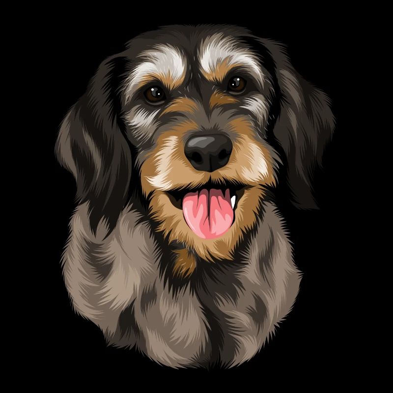 Coarse-haired dachshund