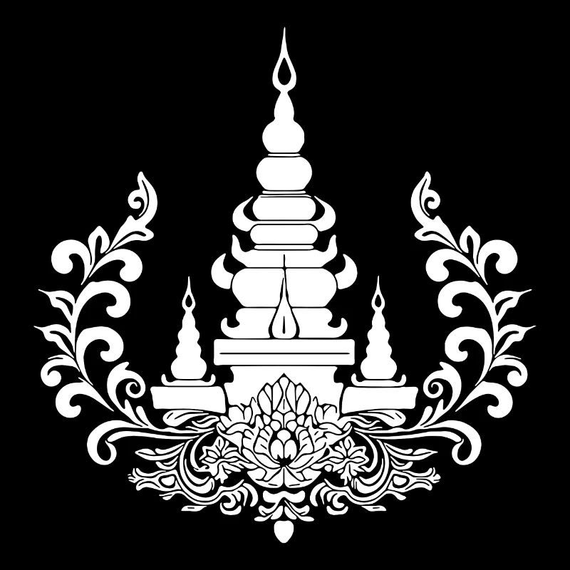 Symbole de la nature du complexe de temples de Thaïlande