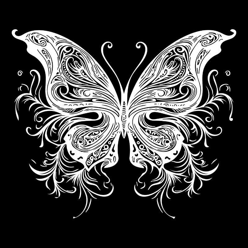 Sweeping Lines Style Dream Butterfly