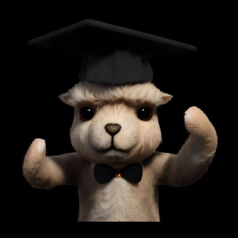 Bachelor Alpaka Studium Absolvent Schulabschluss