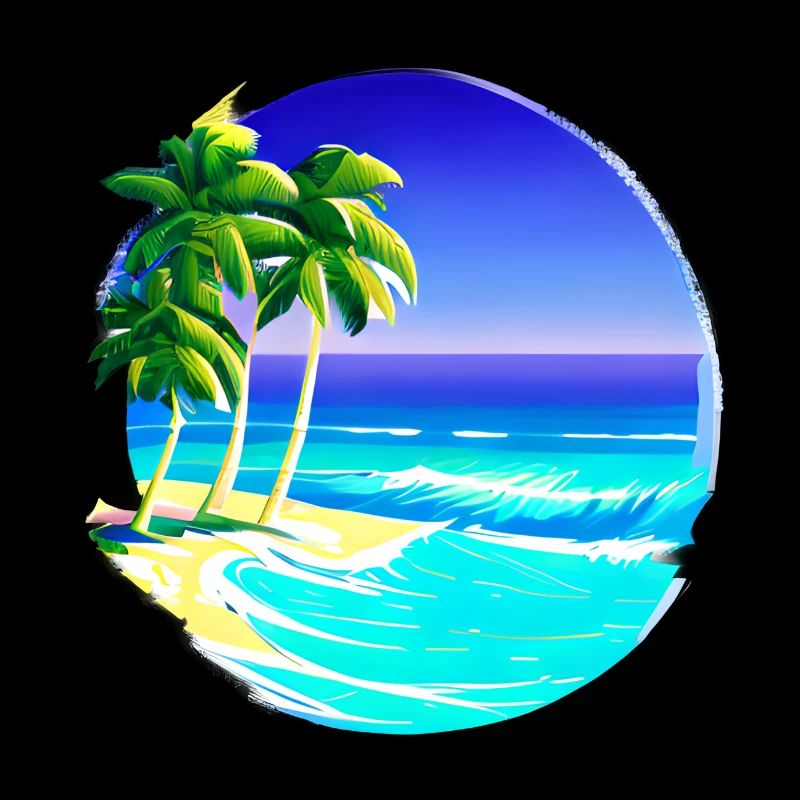 Palm Islands Sun Summer Holiday Beach Palm Tree
