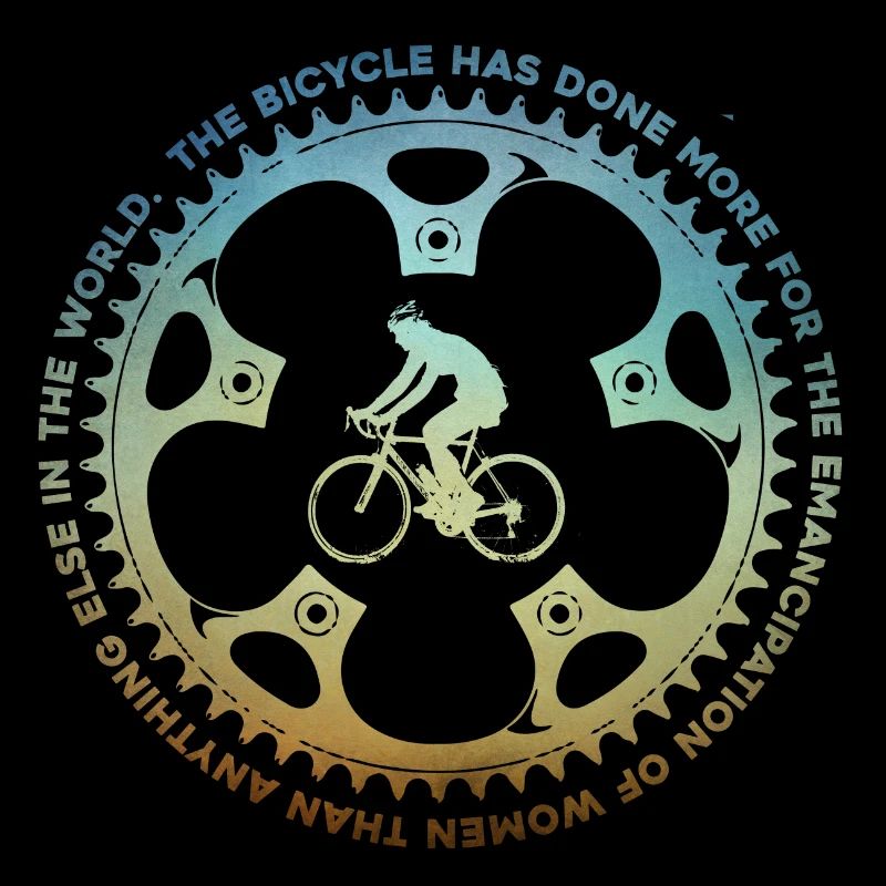 Bicycle and Woman
