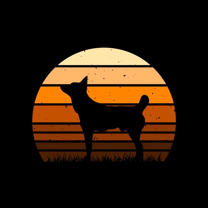 Tahltan Bear Dog Lover Silhouette Vintage Sunset