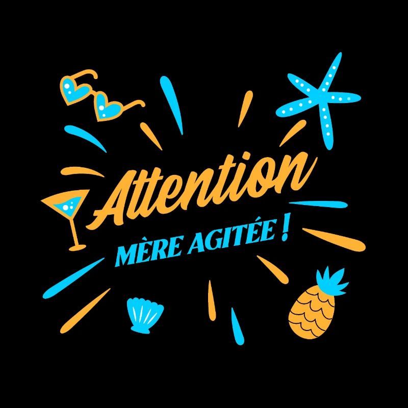 ATTENTION, MÈRE AGITÉE ! (maman, plage)