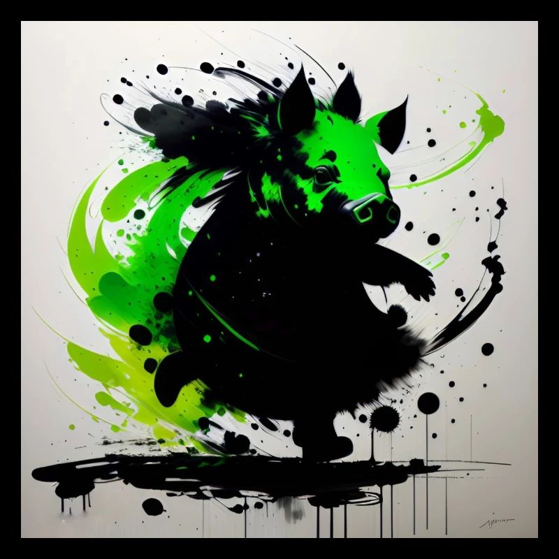Green pig collection - dancing edition