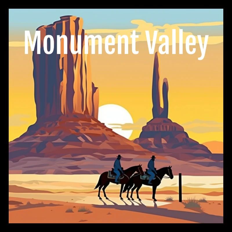 Monument Valley - Coucher de soleil