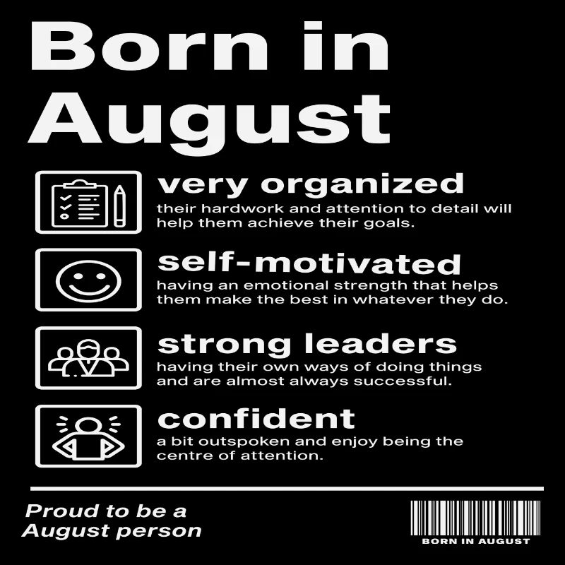 Born in August