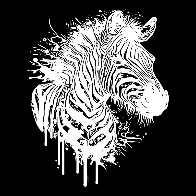 Style de tatouage Wild Zebra Splash