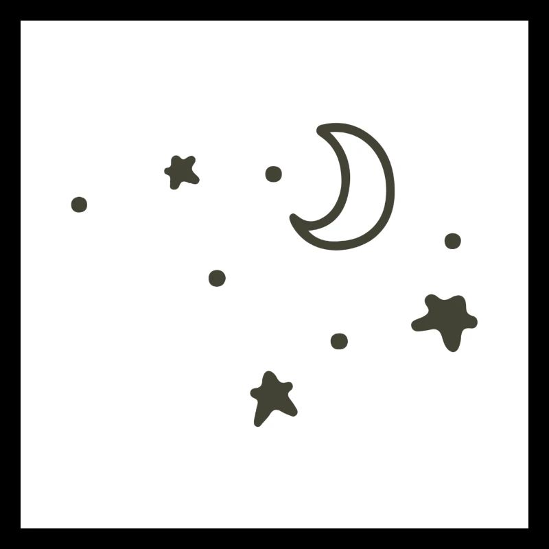 Sternenhimmel mit Mond