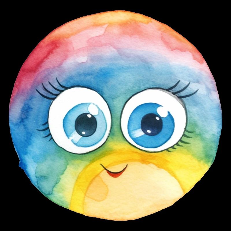 Rainbow Watercolor Drawing