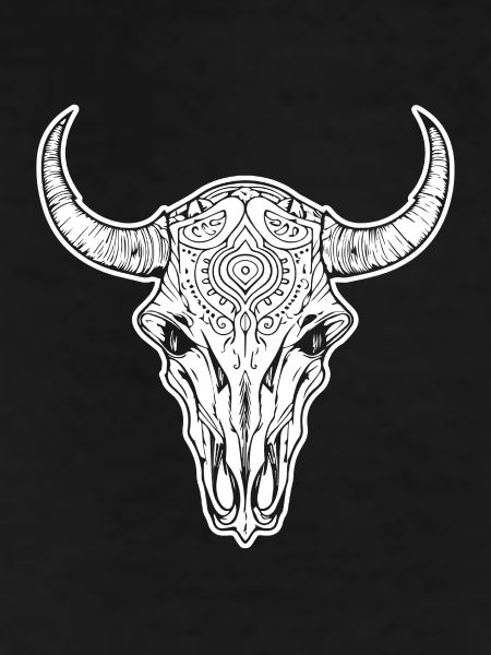 Cow Skull Boho