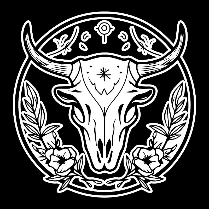 Cow Skull Boho