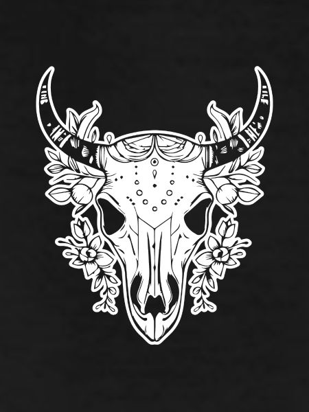 Cow Skull Boho