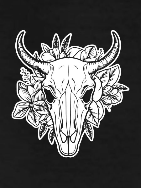 Cow Skull Boho