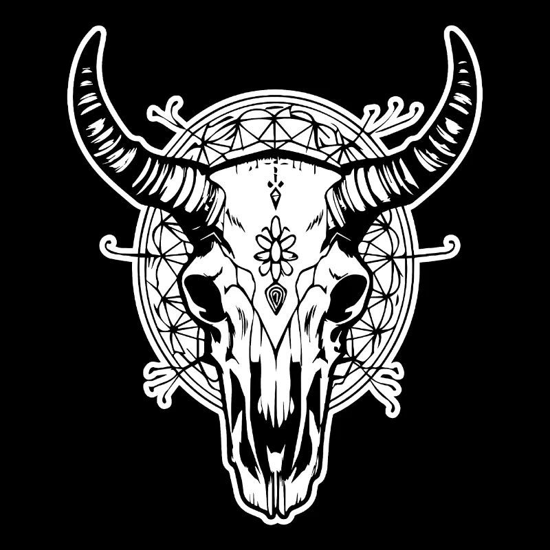 Cow Skull Boho