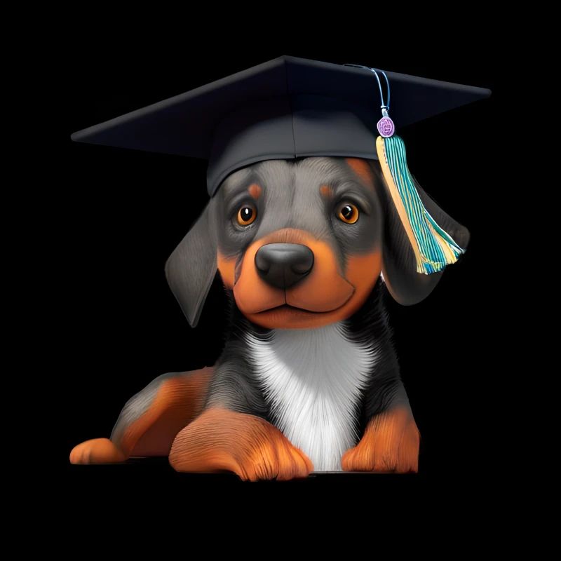 Bachelor Doberman Study Dogs Graduation