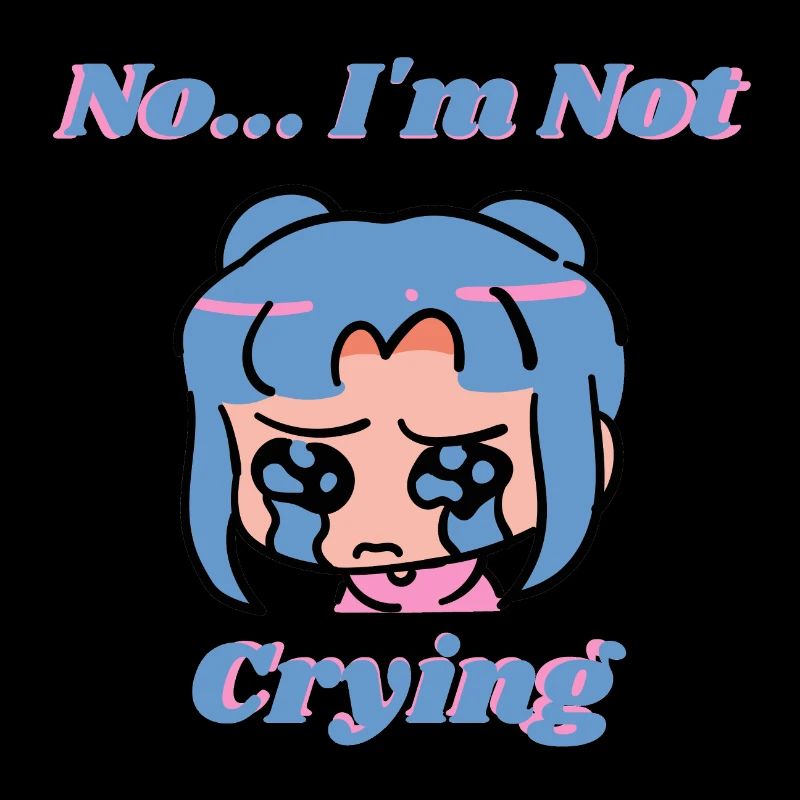 No I m Not Crying - Blau/Rosa