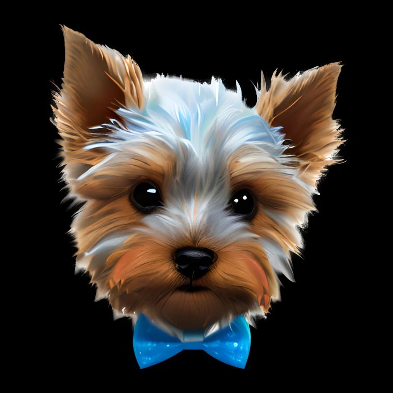 Chien propriétaire du chien Yorkshire Terrier chiot
