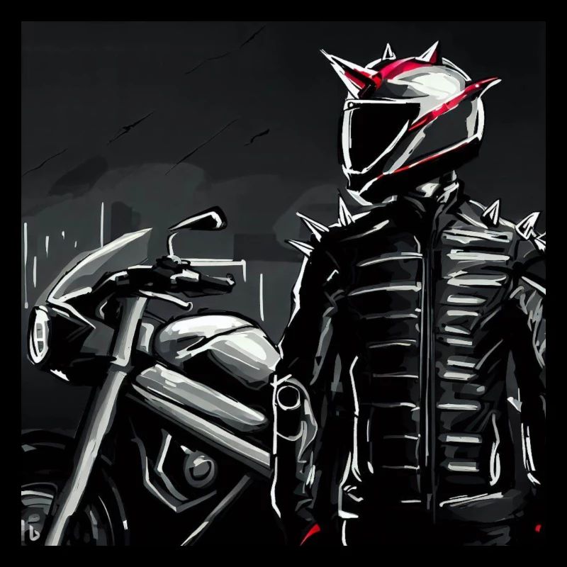 Motorcycle Pencil Drawing