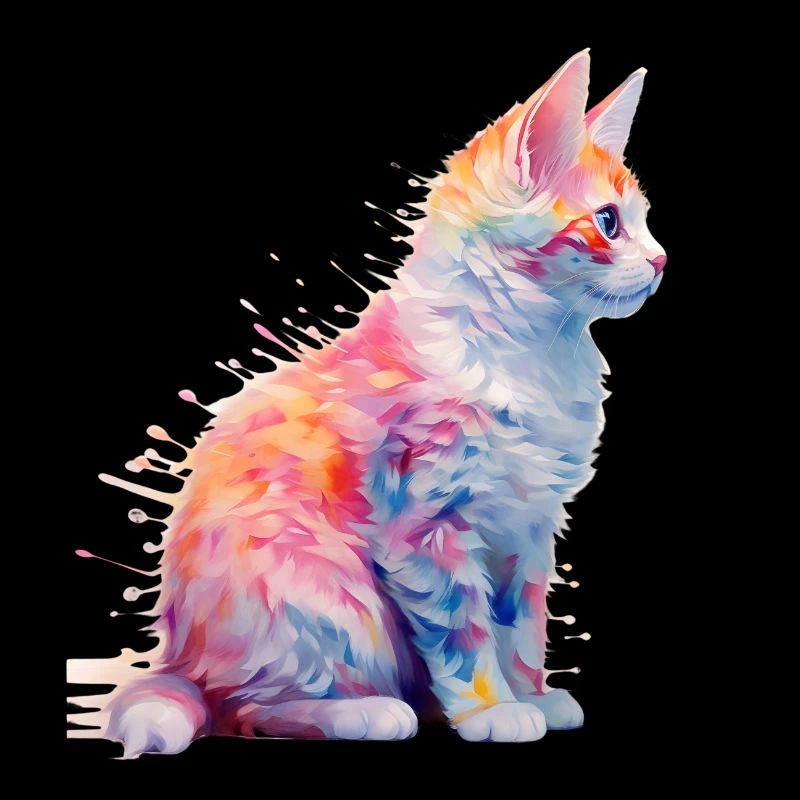 Couleur douce Sprinkles Cat Splash Shirt Design