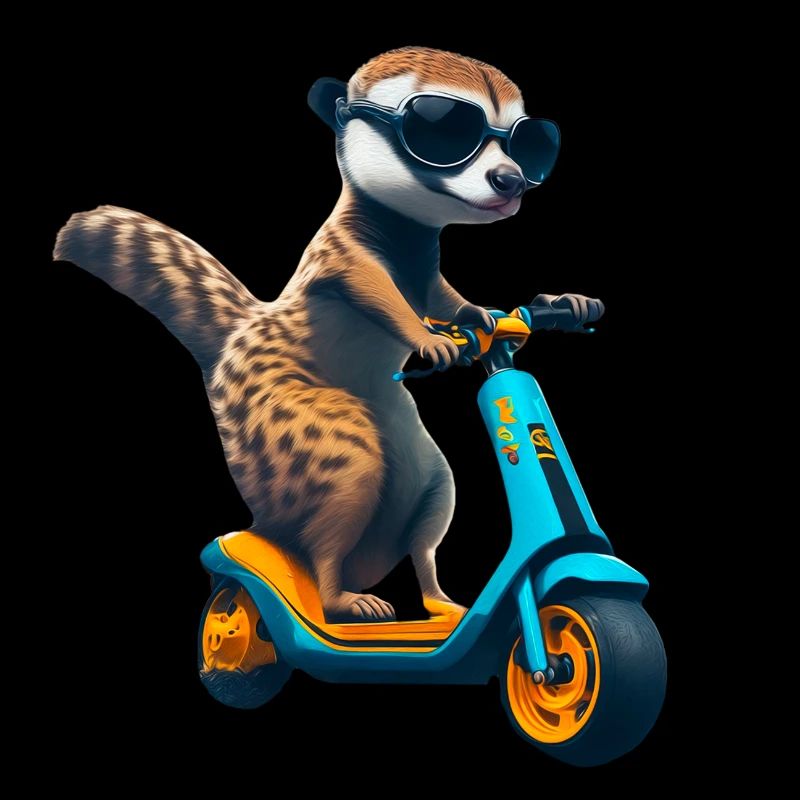 Escooting Erdmännchen Escooter Elektroroller