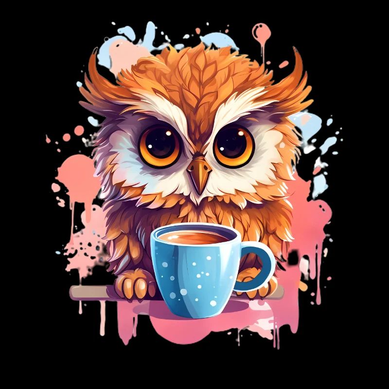Cute Vigilant Owl | Night owl owl