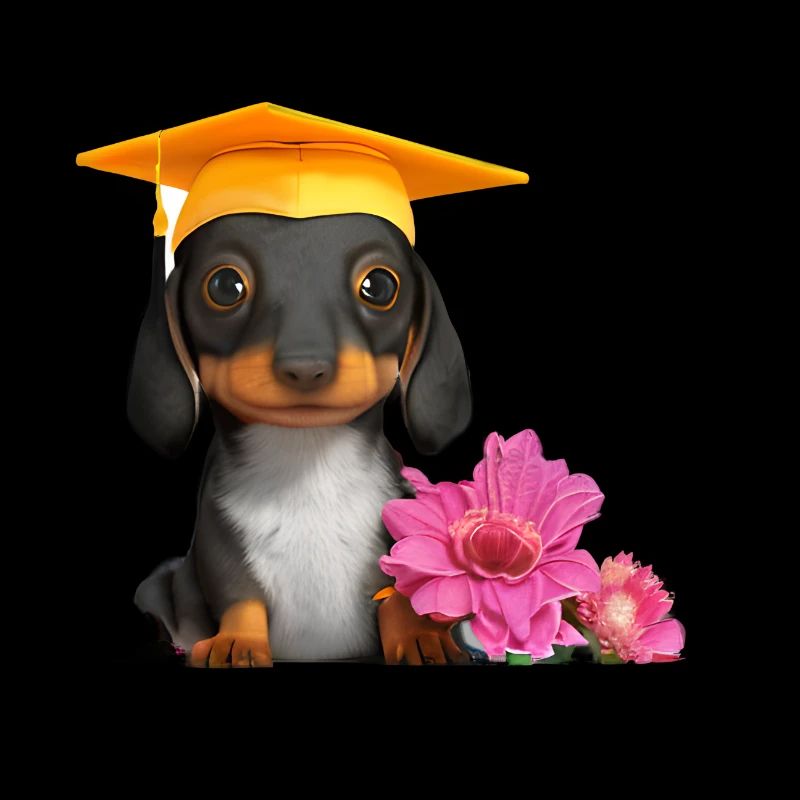 Bachelor Dachshund Schulabschluss Hunde Studium