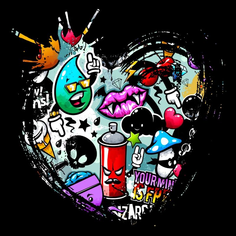 Graffiti-Stil Splash Hip-Hop-Farben Malerfarbe