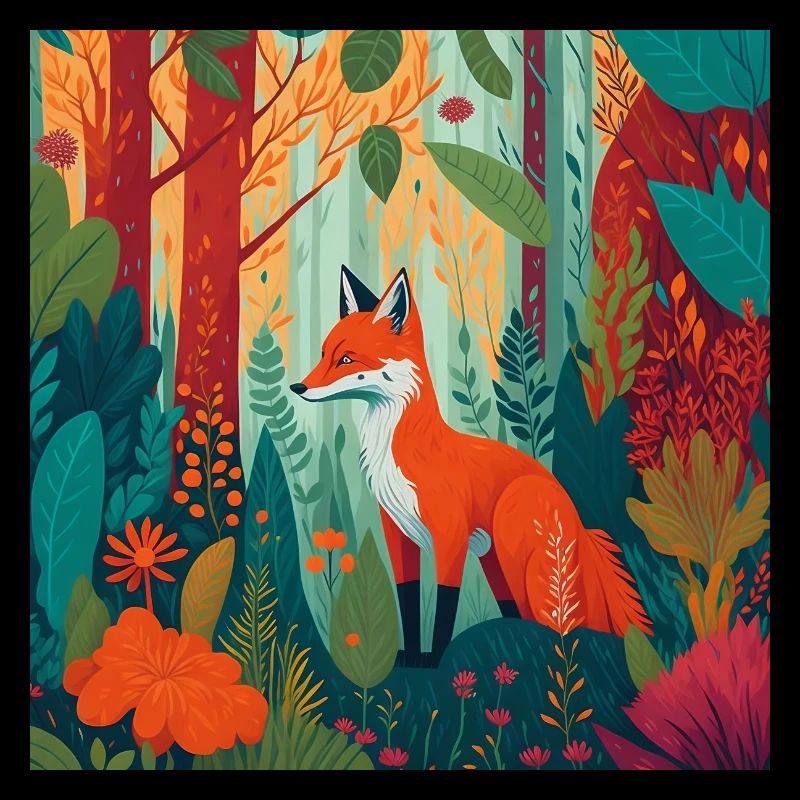 Renard dans la forêt
