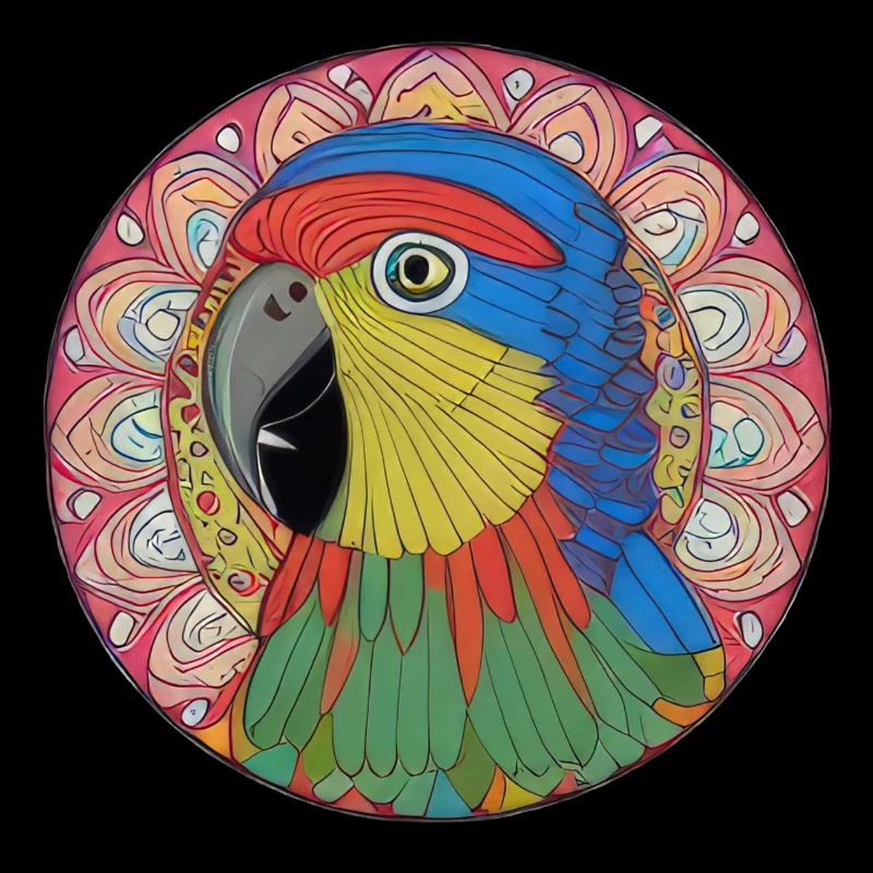 beautiful bright parrot |