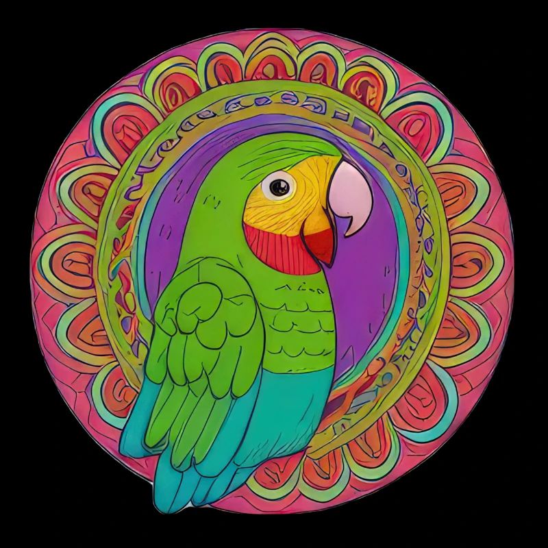 beautiful bright parrot |