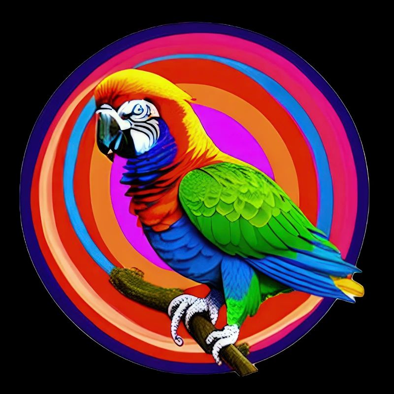 beautiful bright parrot |