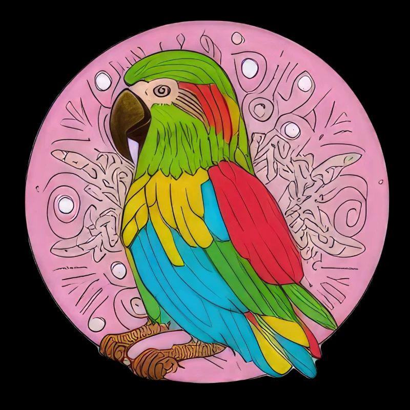 beautiful bright parrot |