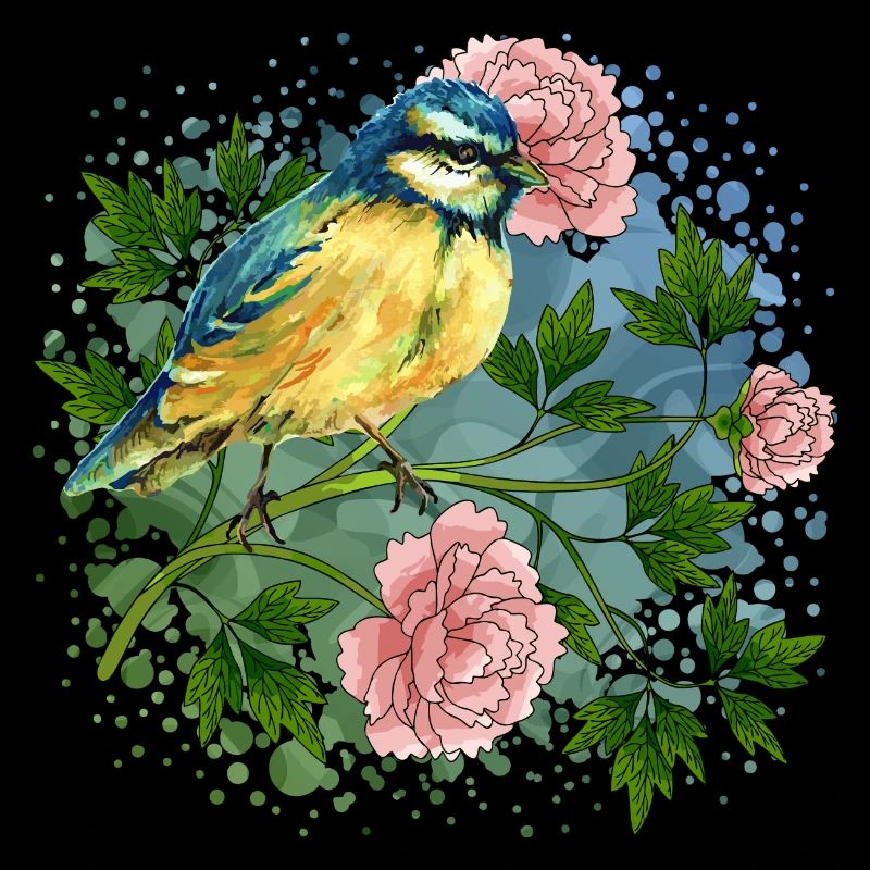 Oiseau coloré