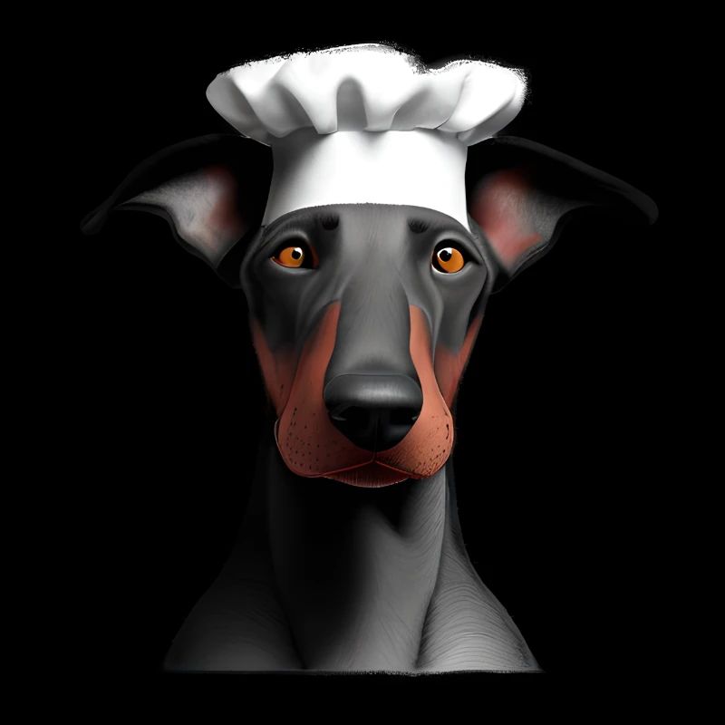 Dobermann Gastronom Hund Dobermannwelpe Köche