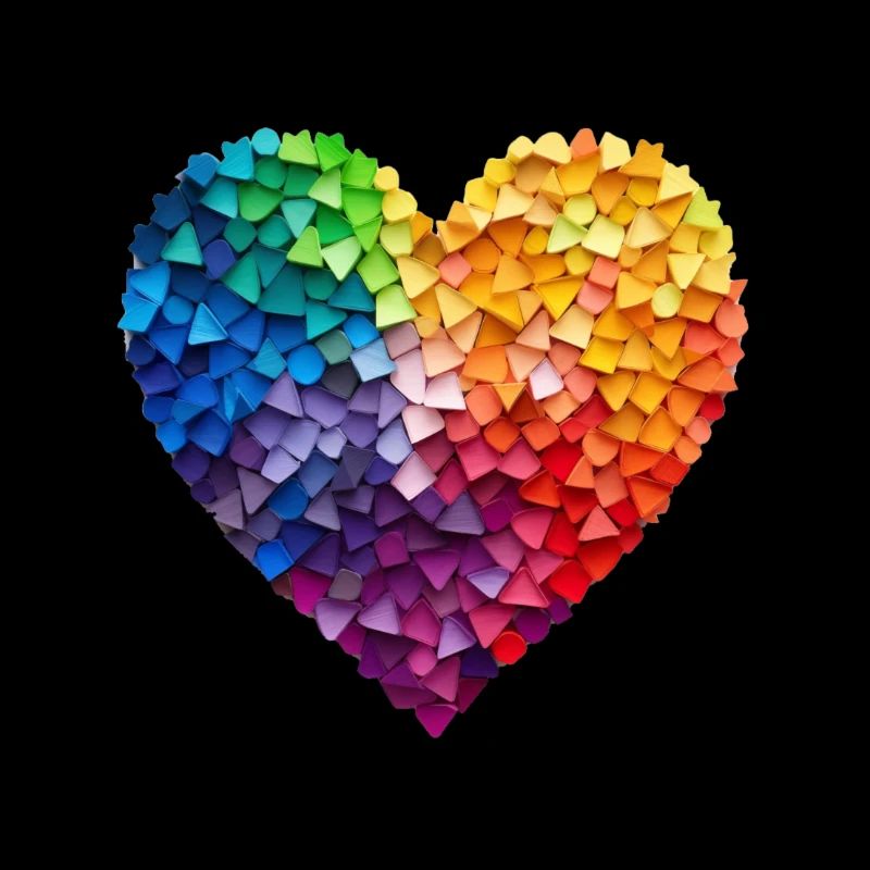 Regenbogen Herz