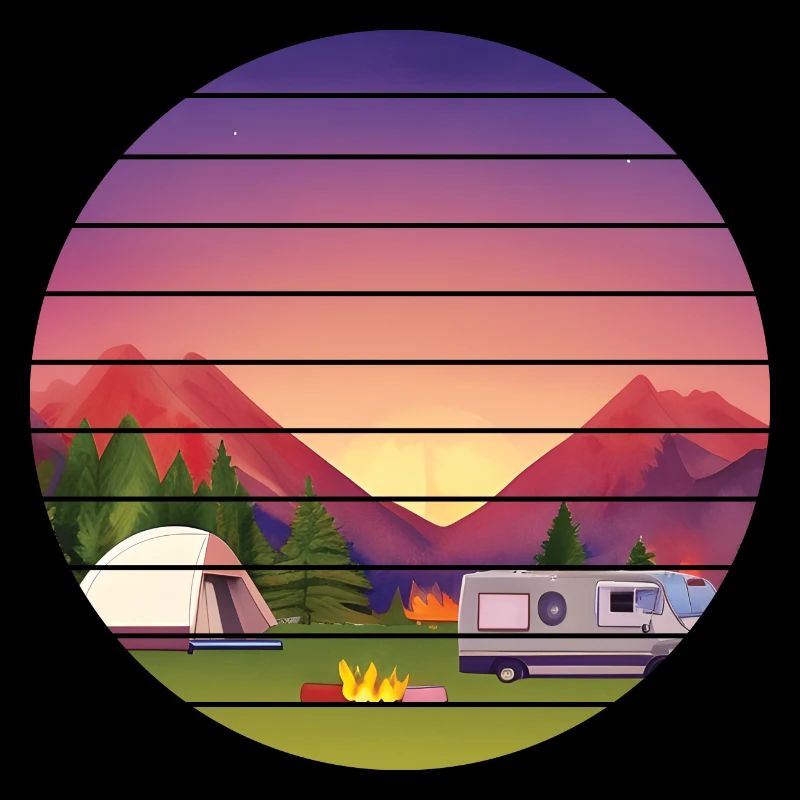 Camping Wohnmobil Geschenk Wohnwagen Camp Zelten