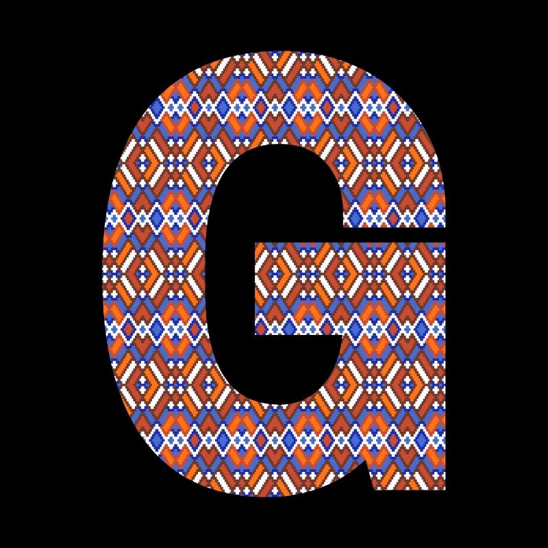 Monogram Letter G- geometric pattern