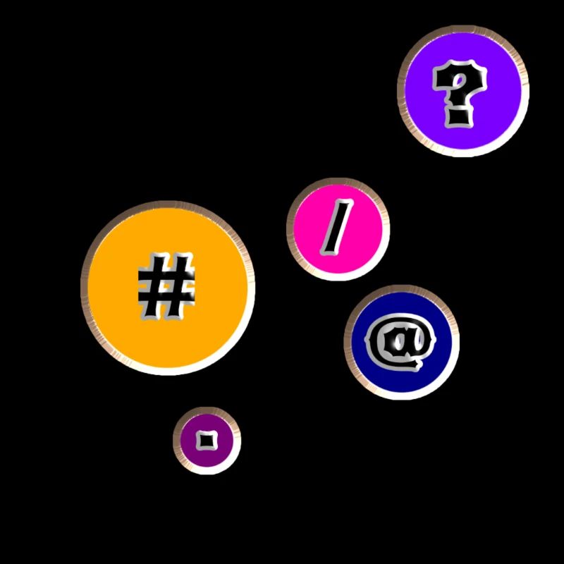 Schaltflächen mit Zeichen